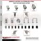 Service Caster 5 Inch 316SS Gray Poly Swivel 1 Inch Expanding Stem Caster Set Lock Brake SCC-SS316TTLEX20S514-PPUB-1-4 - alternate 4